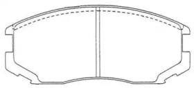 Тормозные колодки AISIN для MITSUBISHI LANCER V (CB_A, CD_A, CE_A) 1.3 (CB1A)